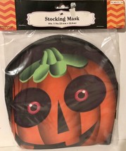Halloween SPOOKY JACK O LANTERN  Stocking Mask NEW -Quick Economical Cos... - $4.14