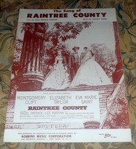 Raintree County Sheet Music - Film Soundtrack Theme Song (1957) - £19.78 GBP