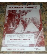 Raintree County Sheet Music - Film Soundtrack Theme Song (1957) - £19.46 GBP