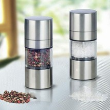 1pc Stainless Steel Manual Salt Pepper Mill Grinder Portable Kitchen Mill Muller - £7.56 GBP