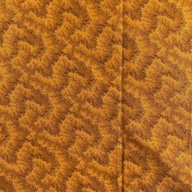 Remnant VTG Fabric Orange VIP Print Cranston - £5.68 GBP