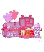 Bentgo Girl Boy Lunch Box Pink Multicolor Fairy Water Bottle Insulated B... - $1,474.09 MXN