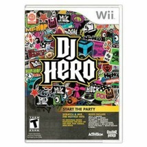 Nintendo Wii DJ Hero 1 Video Game Hit Songs Turntable Style Beat Action Scratch - £4.60 GBP