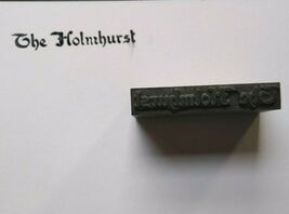 The Holmhurst Hotel Old Atlantic City Letter Press Printer Block Ink Sta... - $42.92