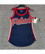 New England Patriots Jersey Shirt Women Small Blue G-III NFL Sleeveless ... - $54.28 CAD