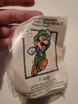 Super Mario Bros. 3 McDonald&#39;s Toy 1989 Vintage Happy Meal Nintendo Luigi NIP - £15.47 GBP