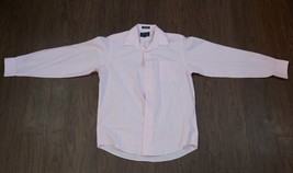 Alexander Julian Colours Pink Long Sleeve Button Down Shirt Medium 15 34/35 - £9.16 GBP