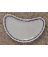 Vintage Mayer Restaurant Ware Crescent Moon Dish Blue and Maroon Pattern... - £14.89 GBP