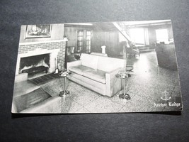 Anchor Lodge Hotel, Main Hall View, Lake Erie Shore, Lorain, OH -1950s P... - $7.92