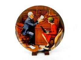 Rockwell 1986 Collector Plate "The Professor" W/Original box and Paperwork #920 - $12.69