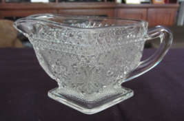 Vintage Indiana Glass Pressed Glass Diamond Shape Creamer - $16.82