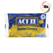 16x Bags Act II Butter Lovers Flavor Microwave Popcorn | 2.75oz | Fast S... - £20.19 GBP