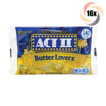 16x Bags Act II Butter Lovers Flavor Microwave Popcorn | 2.75oz | Fast Shipping! - £20.18 GBP