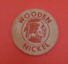 Wooden Nickel Advertising Token FRANK&#39;S CROSS ROADS TAVERN Aztlan, Wisco... - £12.84 GBP