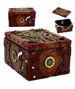 Steampunk Mechanical Gears Clockwork Jewelry Box Figurine 5&quot;L Science Fi... - $50.37 CAD