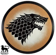Black Direwolf Shield of House Stark Elite War Shield Game of Thrones Larp Sca - £109.55 GBP