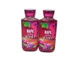 Bath &amp; Body Works Napa Valley Sunset Shea &amp; Vitamin E Shower Gel Lot of 2 - $24.99