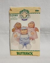 Cabbage Patch Kid Preemie Sewing Pattern Butterick 6981 Uncut &amp; Instruct... - $9.46