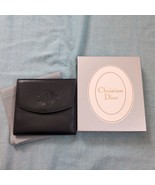 Christian Dior Black Bifold Wallet Compact Size Leather Stylish Used MWa... - $216.90 CAD