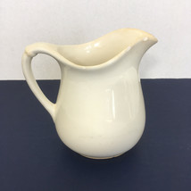 Vintage W.S. George white pottery water wash pitcher grandmacore shabby chic - £16.85 GBP