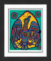 Norval Morrisseau &quot;Indian Thunderbird&quot; Framed Art Print - Limited Edition - £167.86 GBP