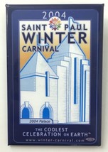 MN 2004 St. Paul Winter Carnival Coolest Celebration On Earth Pinback Button 3&quot; - £9.59 GBP