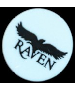 Golf Ball Marker Raven Bird White Small green - $16.31 CAD