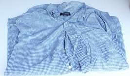Brooks Brothers Long Sleeve Shirt Blue and White Checks L  - $8.90