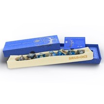 7-Set Sapphire Grove Blue Resin with Nanmu-Style Phoebe Zhennan Wood and White - £97.73 GBP