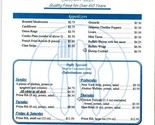 Joe&#39;s Place Menu Route 78 North in Norris Illinois Good Health to You  - $17.80