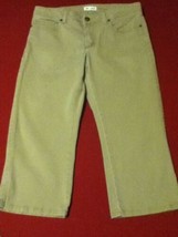Size 6P Lee capri jeans pants lower on the waist khaki ladies - $16.49