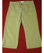 Size 6P Lee capri jeans pants lower on the waist khaki ladies - £12.93 GBP