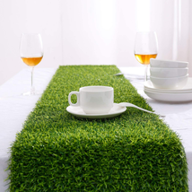 Farochy Artificial Grass Table Runners - Synthetic Grass Table Runner for Weddin - £21.24 GBP