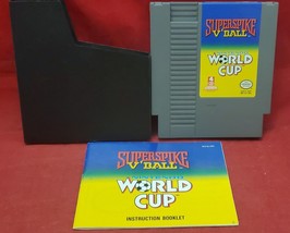 Super Spike V&#39;Ball World Cup (Nintendo NES, 1990) Cartridge and Instructions - £7.79 GBP