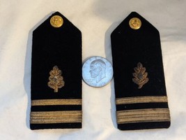 Vintage Lot of 2 US Navy USN Lt. Junior Grade Shoulder Marks Insignia Mars - £24.51 GBP