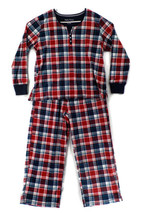 Nautica 2PC Womens Sleepwear Pajama Set Sz Xxl Red Blue Green Wht Plaid Ls Nwt - £9.42 GBP