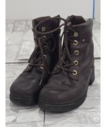 Harley Davidson Motorcycles Ankle Boots Brown Women&#39;s 6 Lace Up Zipper 8... - $951.78 MXN