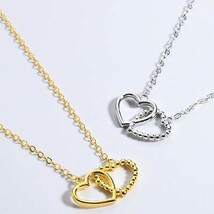 Heart Shape Spring Ring Closure Necklace - $19.02