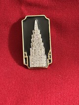 Vtg Monet Black Enamel &amp; Rhinestone Pin J360 - $24.74
