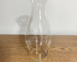 Clear Glass Chimney For Oil Lamp 7.5” High 2.50” Base Fitter &amp; 2 5/8” Cr... - £10.08 GBP