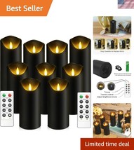 Safe and Elegant LED Flameless Pillar Candles for Indoor Decoration - Se... - $45.00