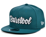 Barstool Sports New Era 9FIFTY Adjustable Green &amp; White Snapback Flat Bi... - $23.70