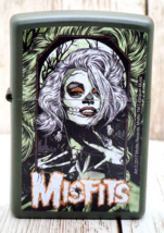 The Misfits - Marilyn Unmasked Authentic Zippo Lighter Olive Green Matte - $45.14 CAD