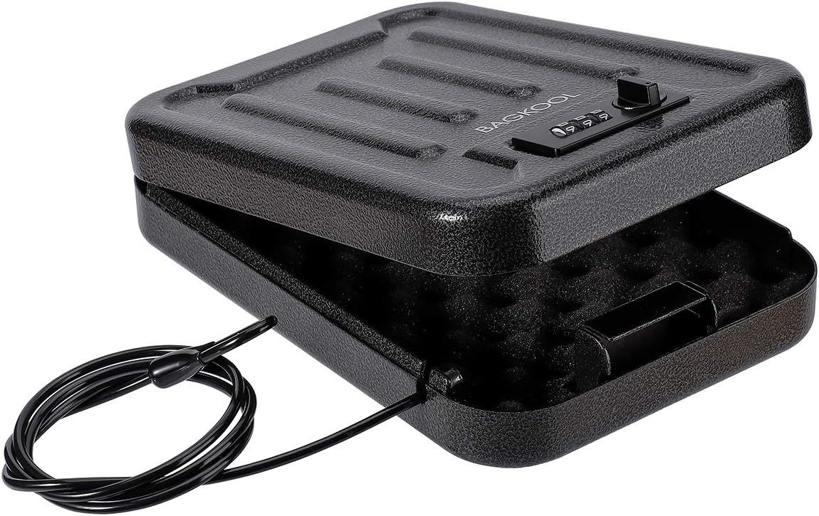 Fireproof Security Box With 3-Digit Combination Lock,, Size 9.4X6.5X2 In - $44.98