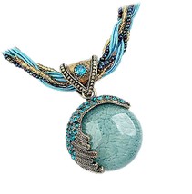 Women Lady Retro Vintage Bohemian Style Turquoise - $1,318.19 MXN