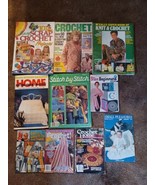 Lot Of 10 Knitting Crochet Books Crafting Arts &amp; Crafts Vintage VTG - £39.35 GBP