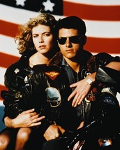 Tom Cruise and Kelly McGillis in Top Gun 16x20 Canvas Giclee by American flag - $69.99