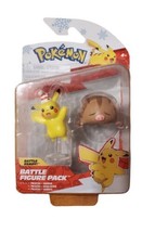 Pokemon Holiday Battle Feature Pack Pikachu + Swinub Figures - NEW - £13.76 GBP