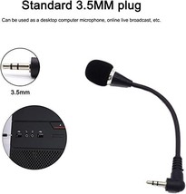 New 3.5mm Flexible Mini Microphone Mic for Laptop Notebook PC Podcast Sk... - €10,23 EUR