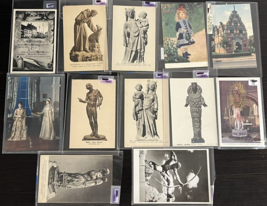 Vintage Postcards Mixed lot of 12 Art Statue Unusual Posted and Non-Posted - £11.33 GBP